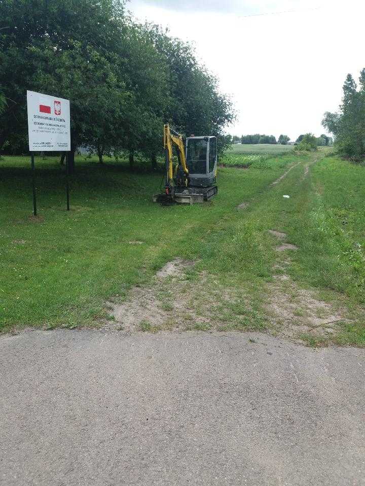 Teren budowy drogi gminnej nr 111993L w Ulhówku