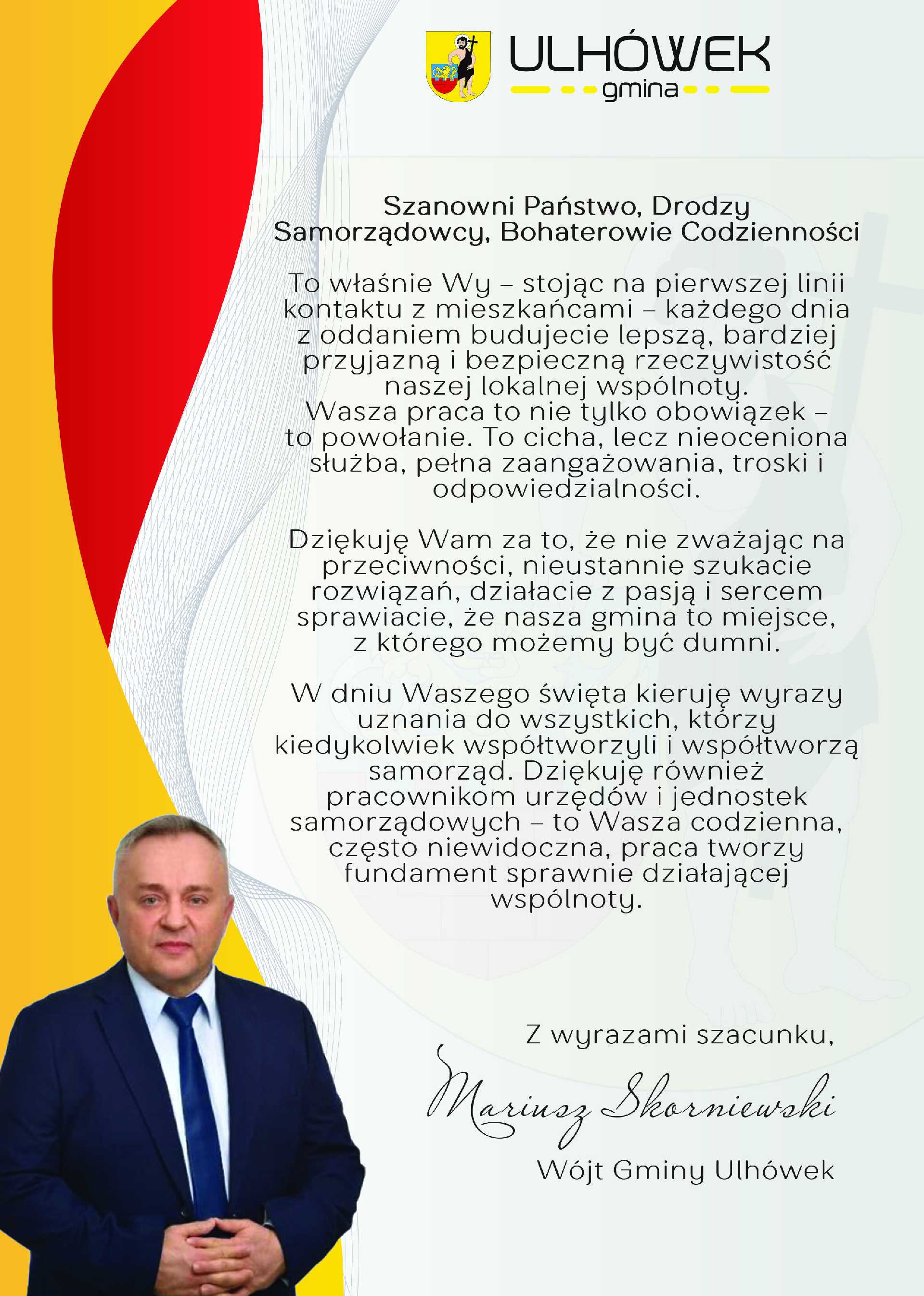 Szanowni Państwo, Drodzy Samorządowcy, Bohaterowie Codzienności