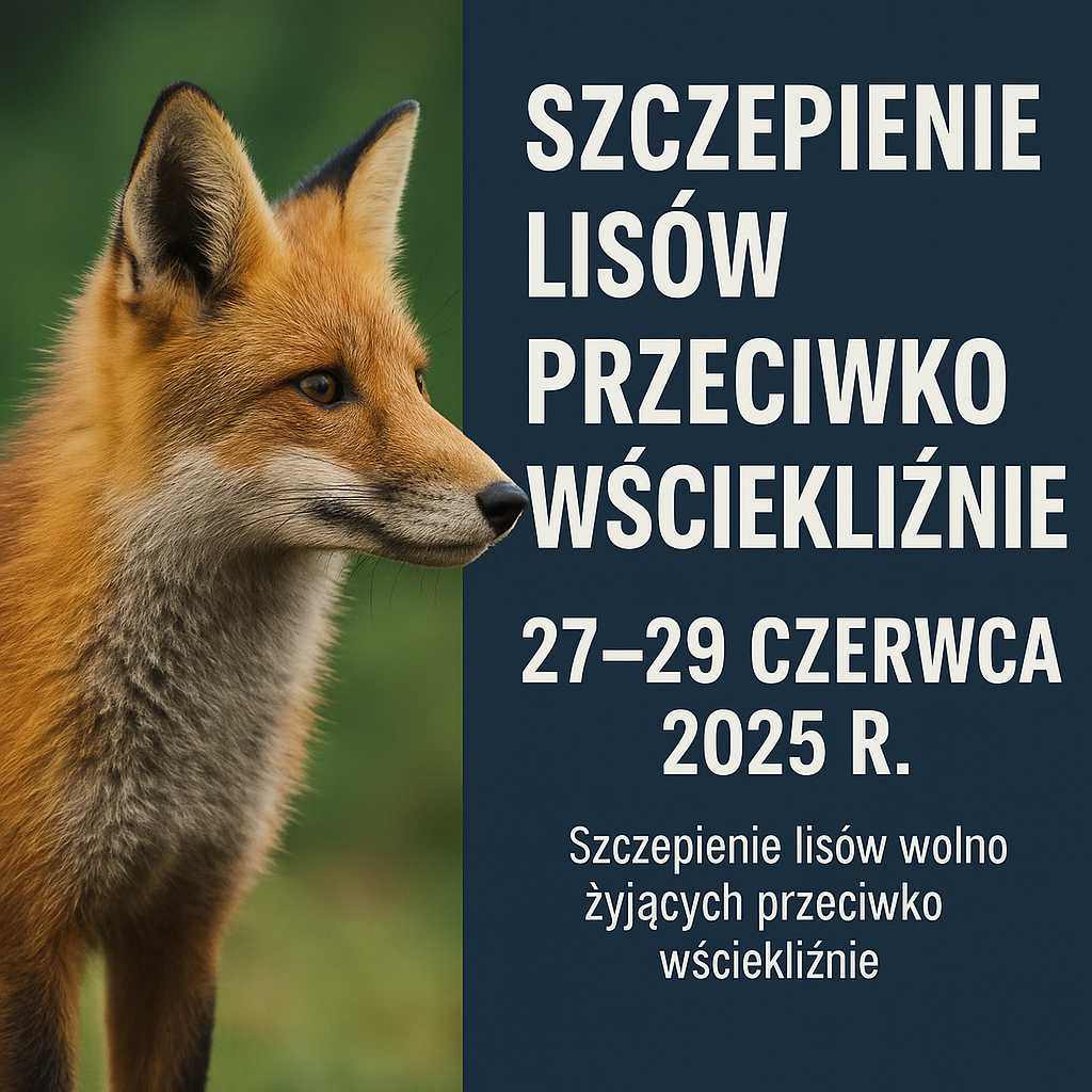 Zdjęcie do artykułu: DODATKOWA AKCJA SZCZEPIEŃ LISÓW PRZECIWKO WŚCIEKLIŹNIE