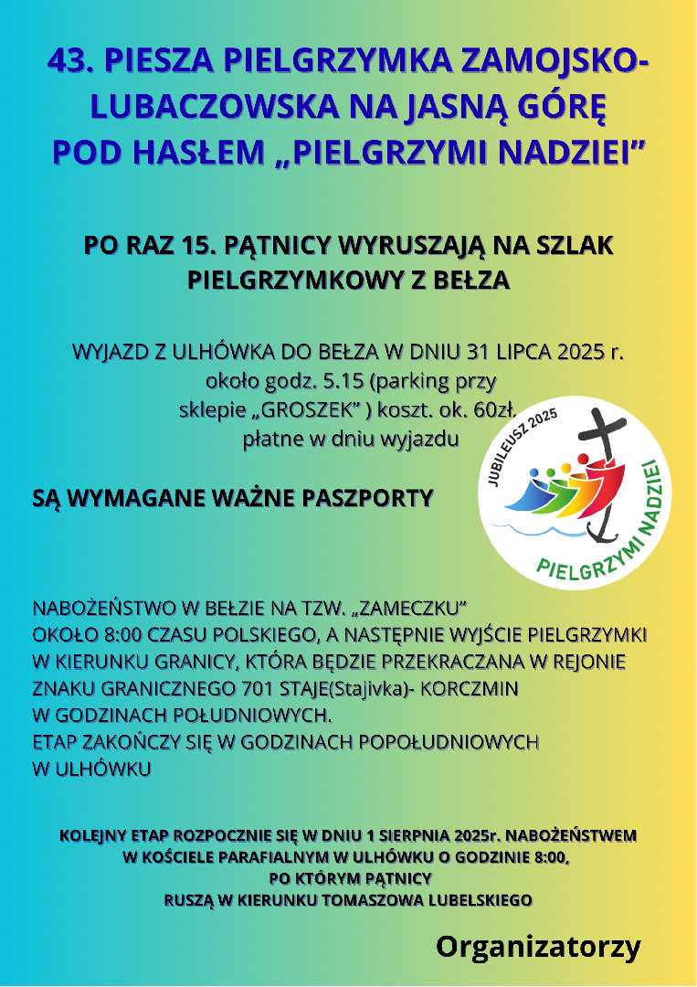 „PIELGRZYMI NADZIEI”