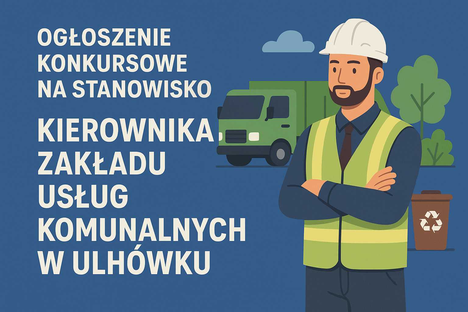 Ogłoszenie konkursowe na stanowisko Kierownika Zakładu Usług Komunalnych w Ulhówku