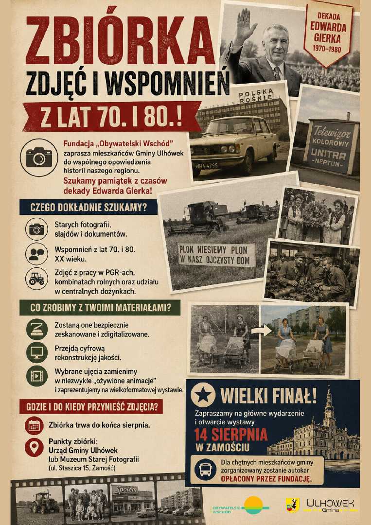 Zbiórka zdjęć i wspomnień z lat 70. i 80.