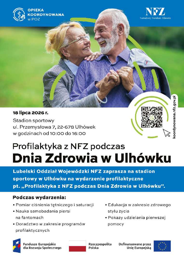 Profilaktyka z NFZ podczas Dnia Zdrowia w Ulhówku